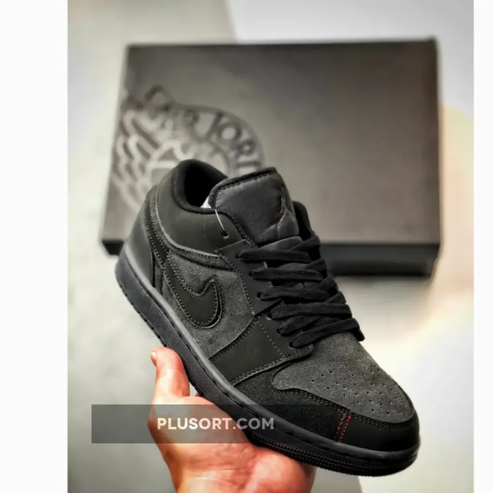 Air Jordan 1 Low Grey Red Stitch  FD8635-001