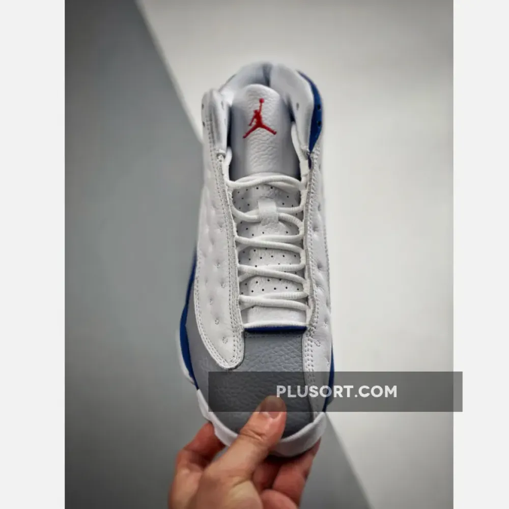 Air Jordan 13 White/Fire Red-French Blue-Light Steel Grey  414571-164