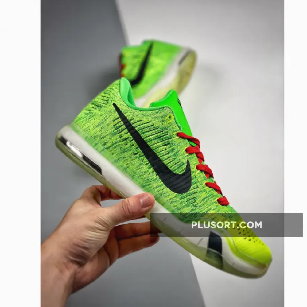 NIKEiD Kobe 10 Elite Low “Grinch” Multi-Color  802817-993