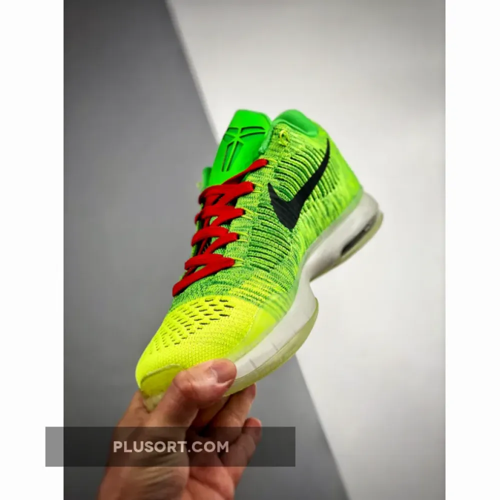 NIKEiD Kobe 10 Elite Low “Grinch” Multi-Color  802817-993