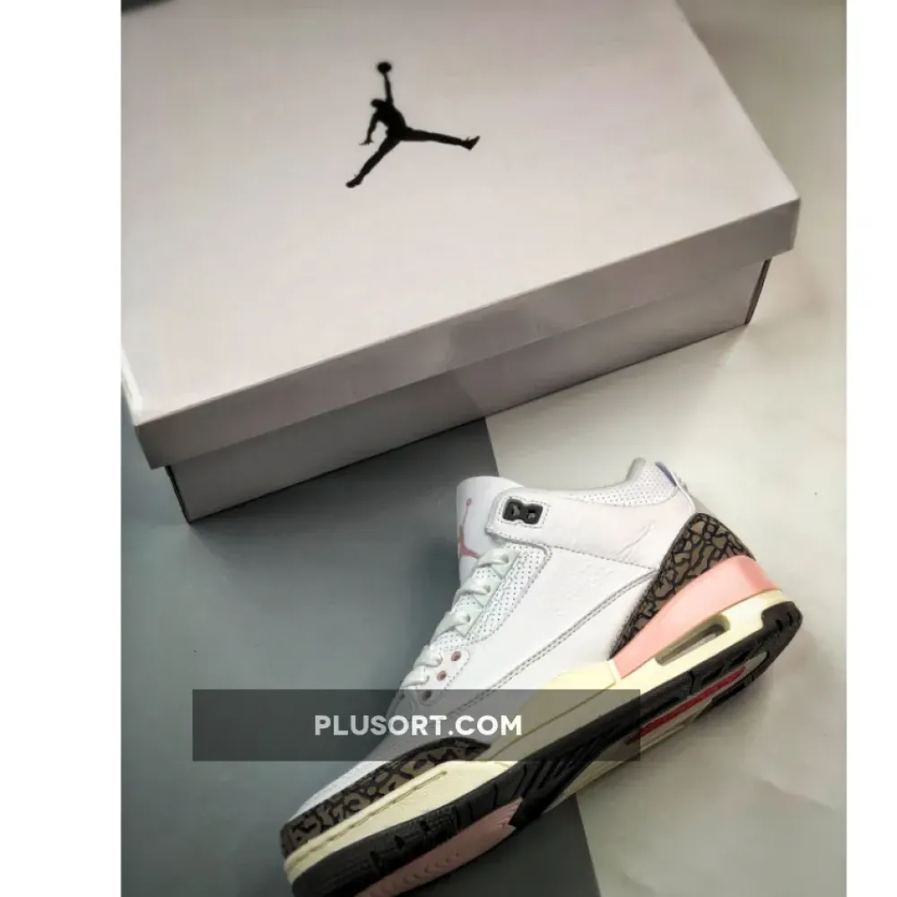 Air Jordan 3 “Neapolitan” White/Dark Mocha-Atmosphere CK9246-102