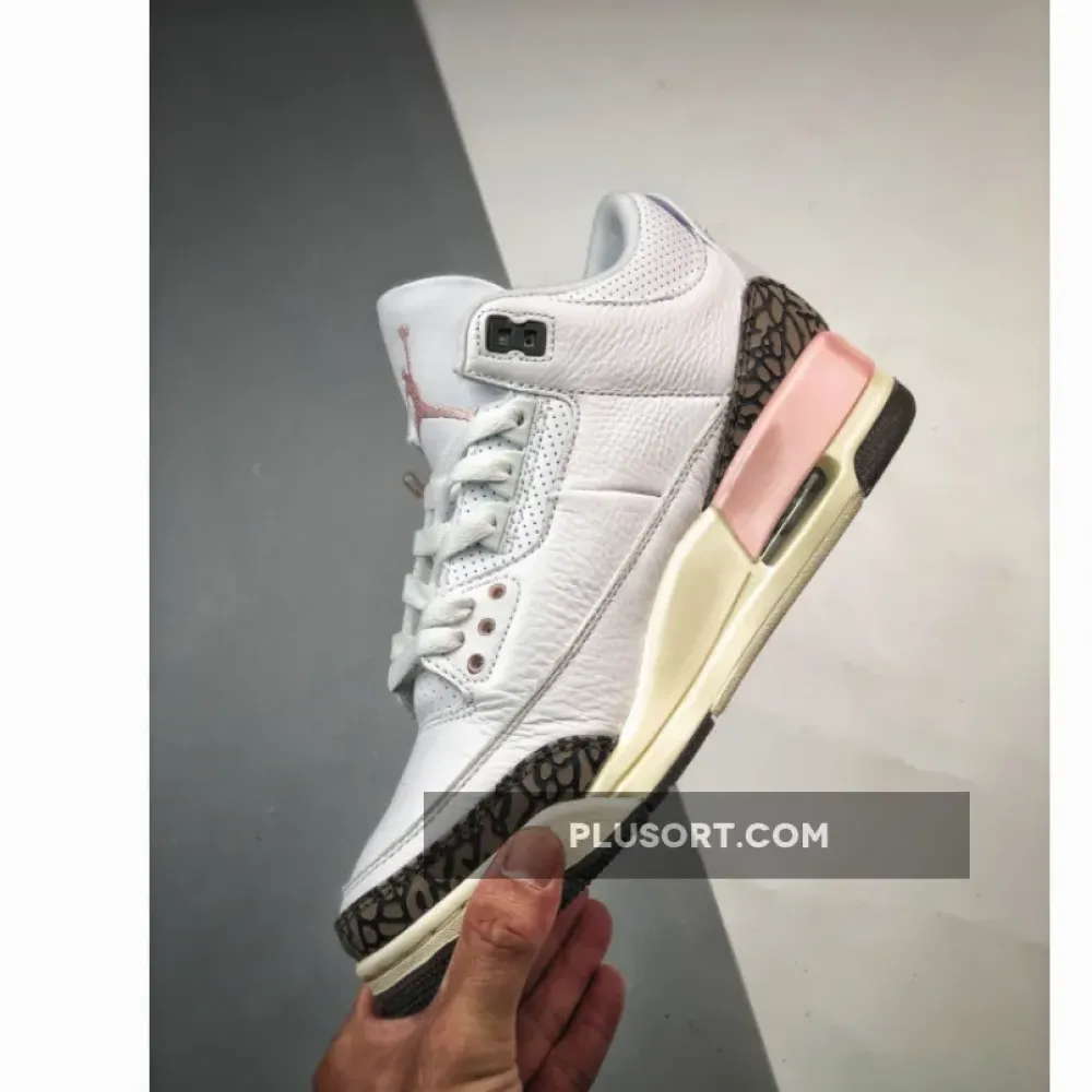 Air Jordan 3 “Neapolitan” White/Dark Mocha-Atmosphere CK9246-102