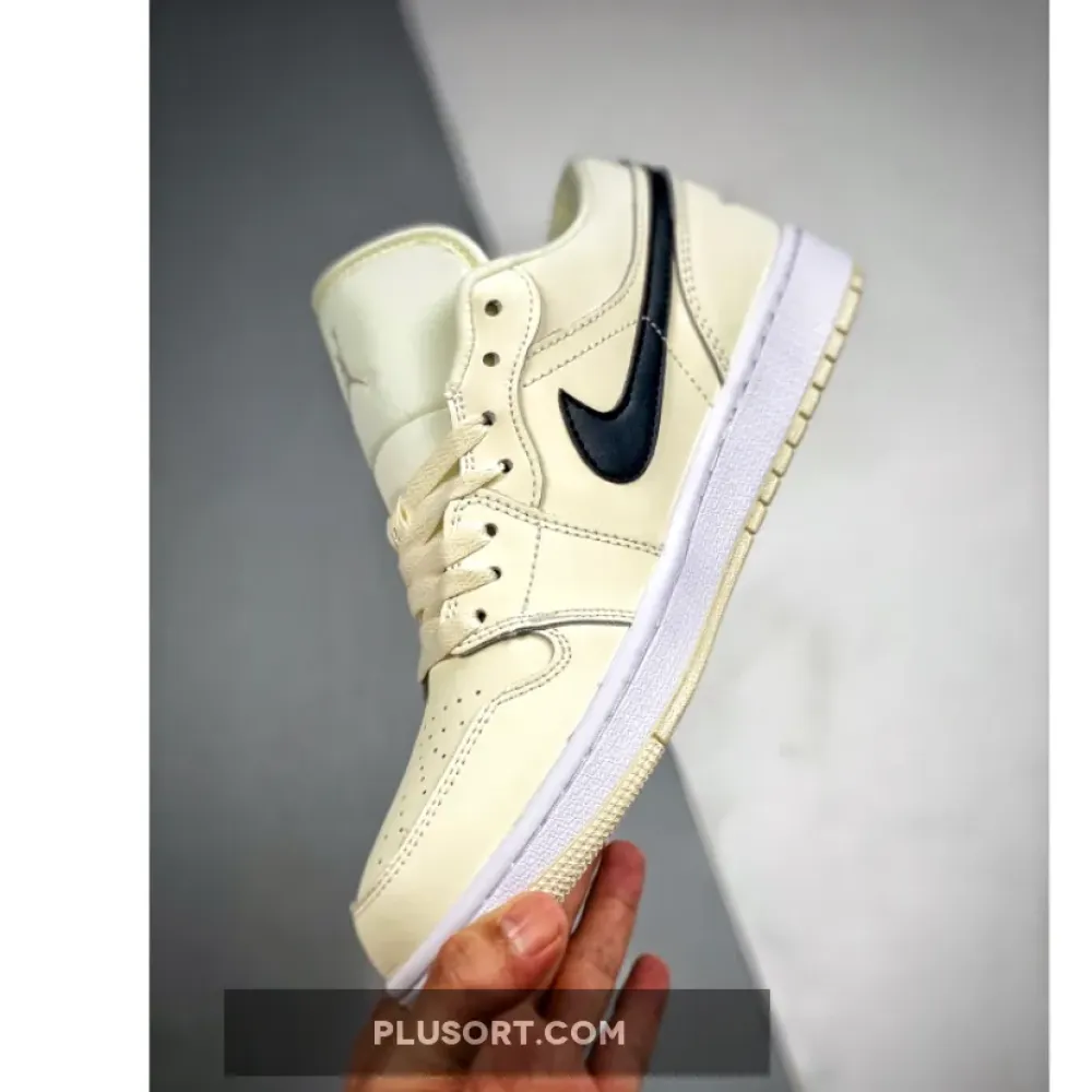 Air Jordan 1 Low Coconut Milk/Black-White  DC0774-121
