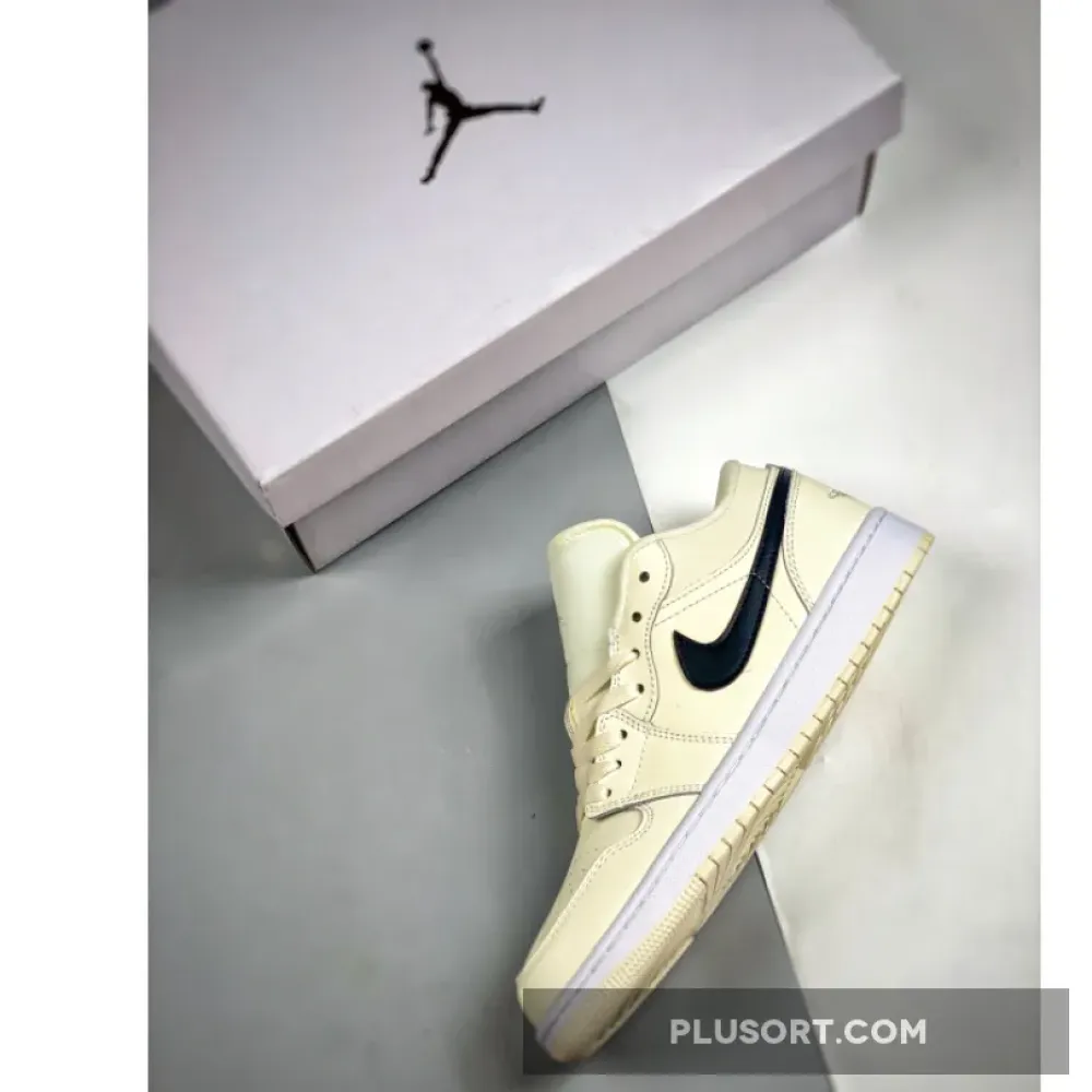 Air Jordan 1 Low Coconut Milk/Black-White  DC0774-121
