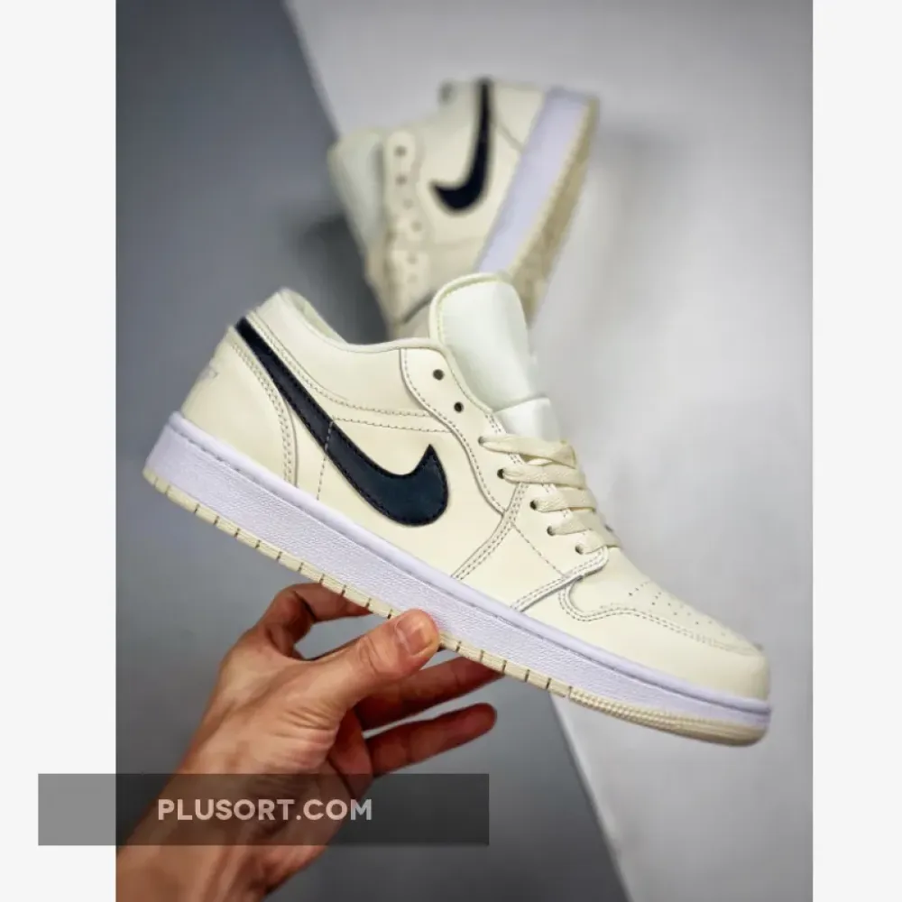 Air Jordan 1 Low Coconut Milk/Black-White  DC0774-121
