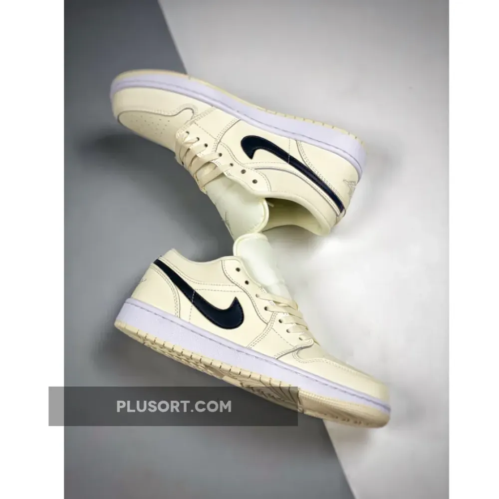 Air Jordan 1 Low Coconut Milk/Black-White  DC0774-121