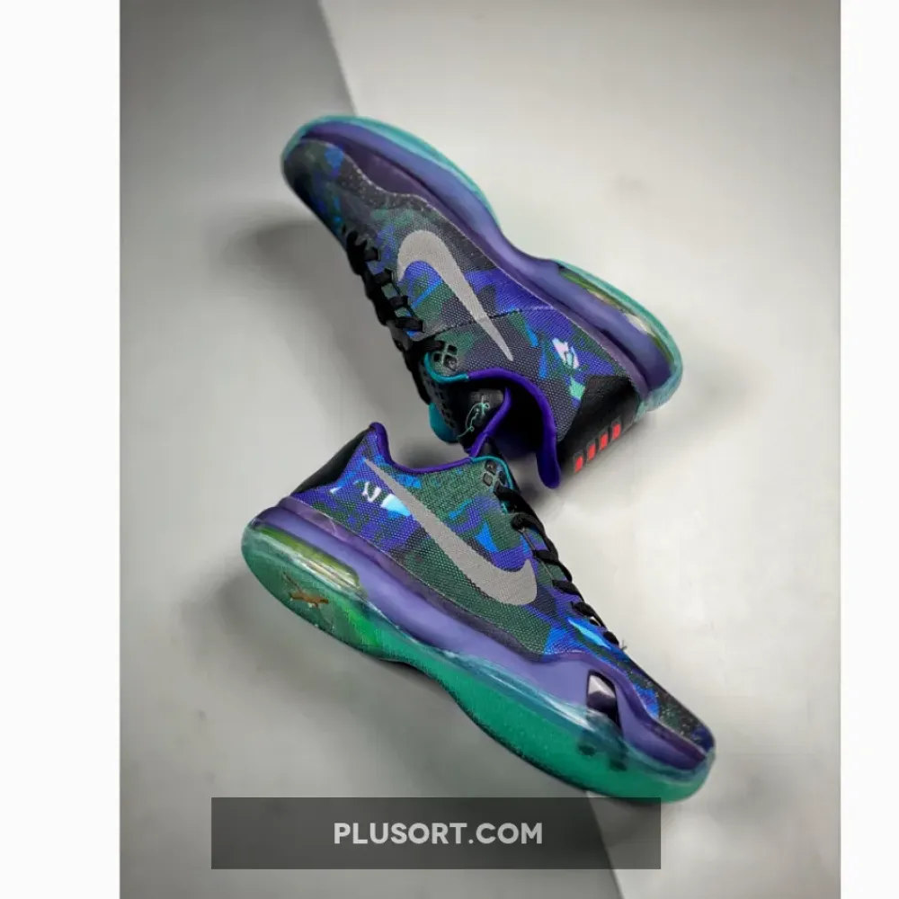 Nike Kobe 10 “Peach Jam” Emerald Glow/Reflect Silver-Purple 705317-305