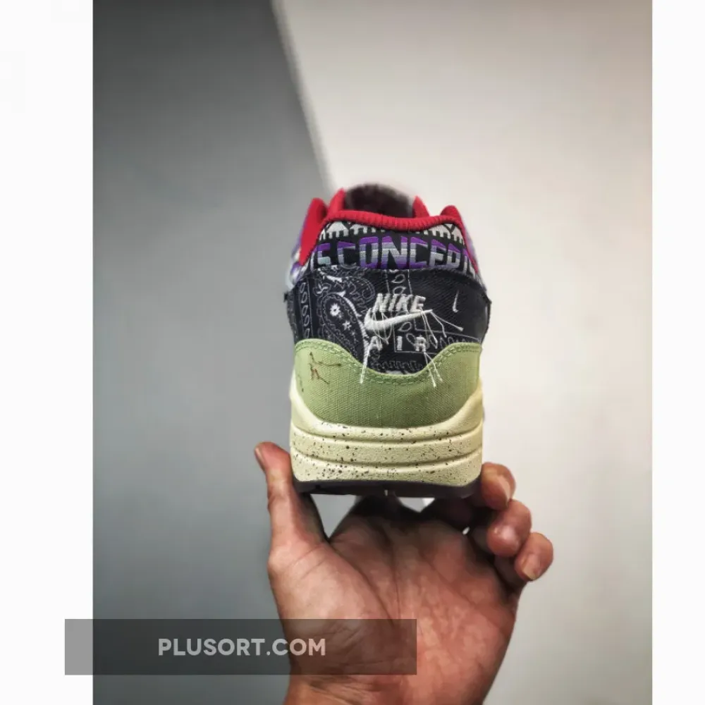 Concepts x Nike Air Max 1 ‘Friday’ Oil Green/Multi-Color-Sail DN1803-300