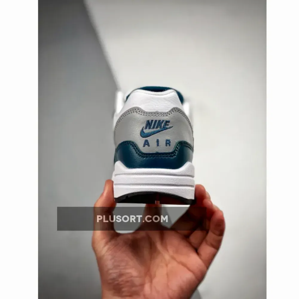 Nike Air Max 1 White/Dark Teal Green-Wolf Grey-Black DH4059-101