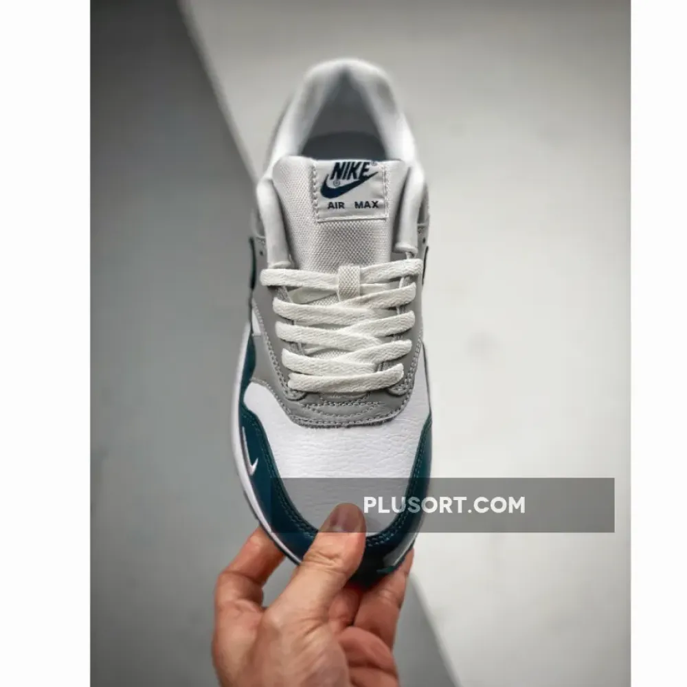 Nike Air Max 1 White/Dark Teal Green-Wolf Grey-Black DH4059-101