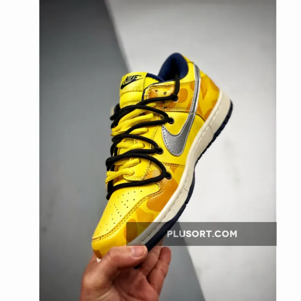 Nike Dunk Low Retro Yellow Navy 1680503695