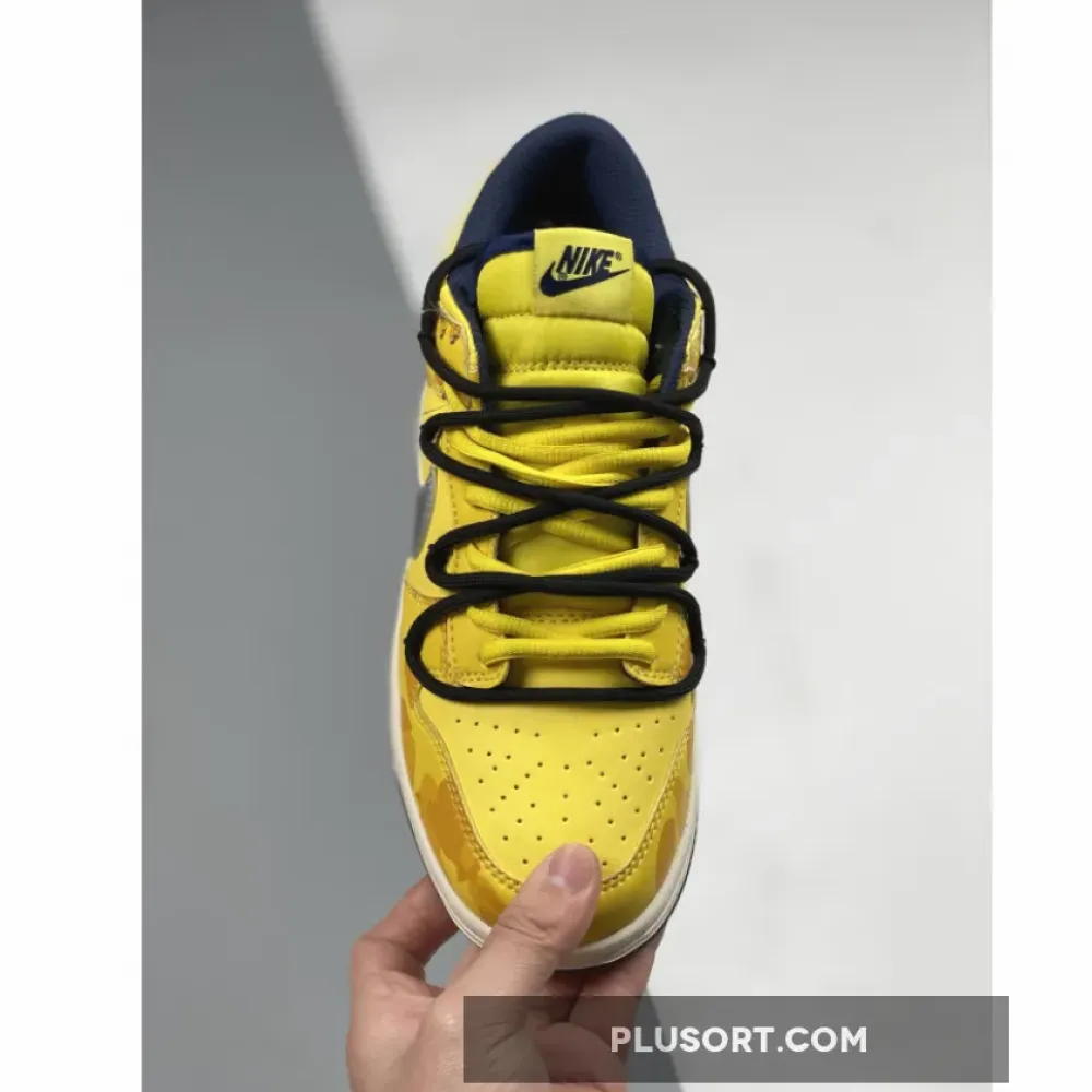 Nike Dunk Low Retro Yellow Navy 1680503695