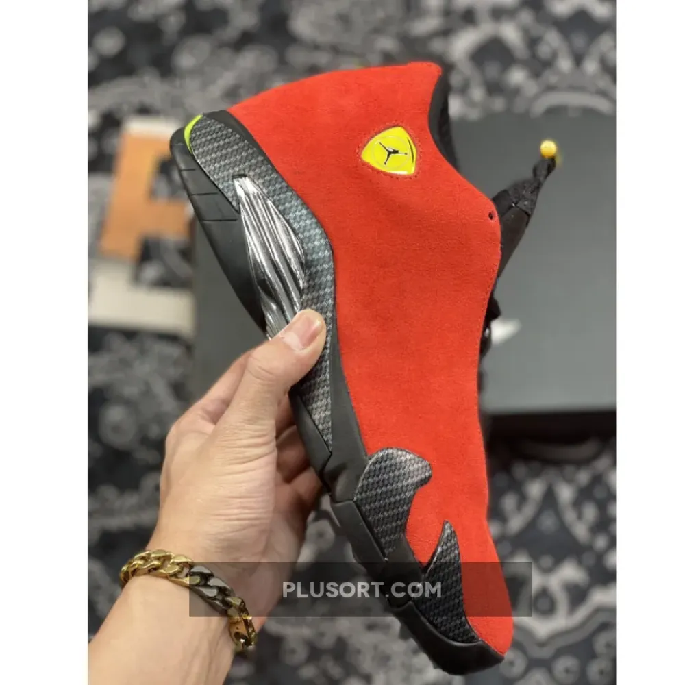Air Jordan 14 Retro ‘Ferrari’ Challenge Red 654459-670