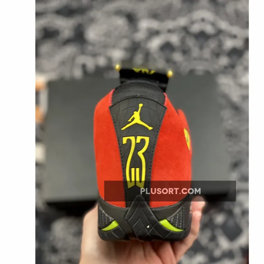 Air Jordan 14 Retro ‘Ferrari’ Challenge Red 654459-670