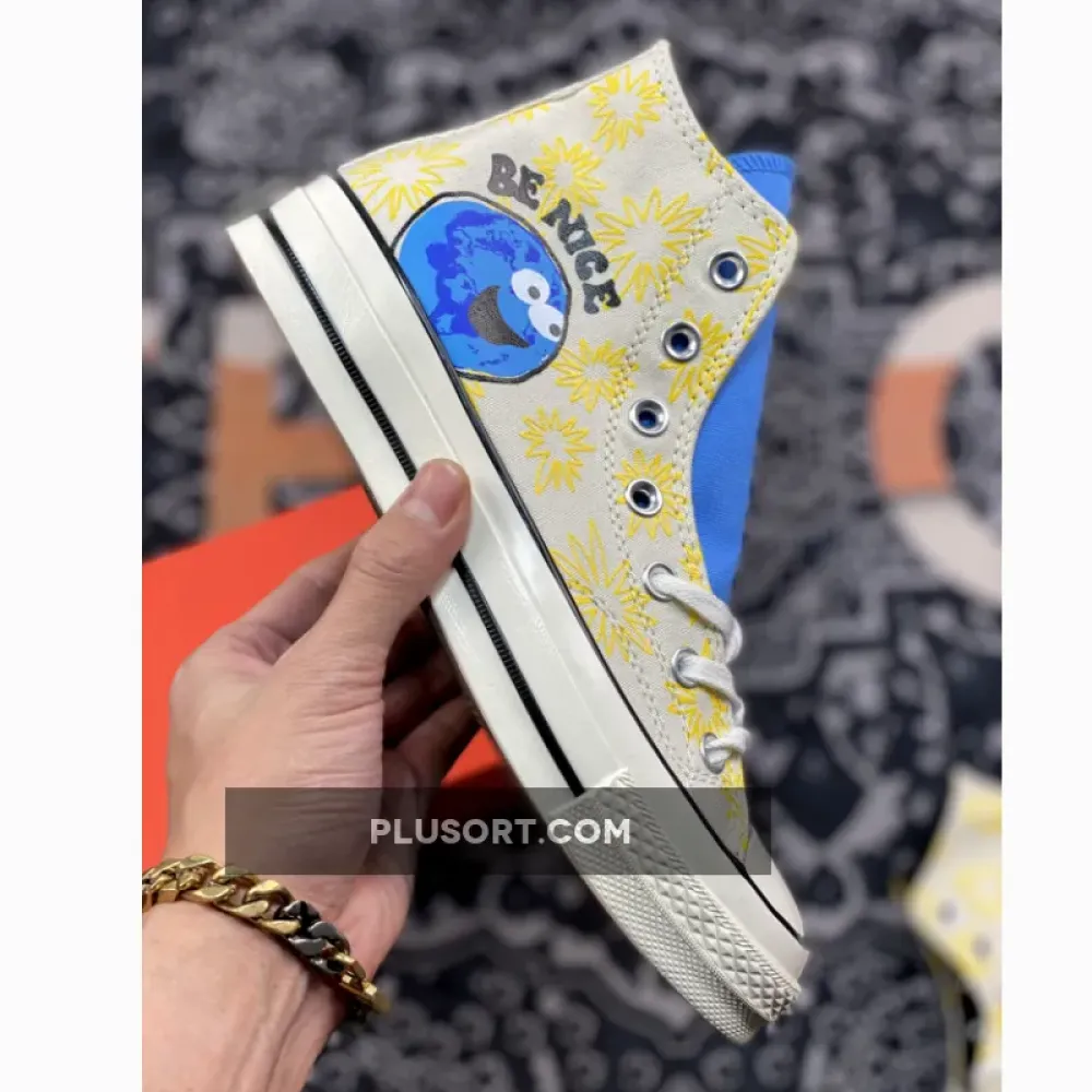 Converse Chuck 70 High ‘Sunny Floral’ Egret/University Blue/Amarillo 172863C