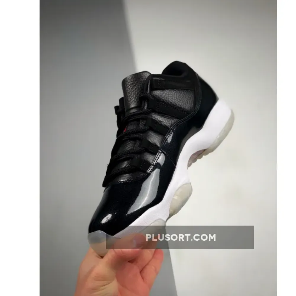 Air Jordan 11 Low “72-10” Black/Gym Red/White/Sail AV2187-001
