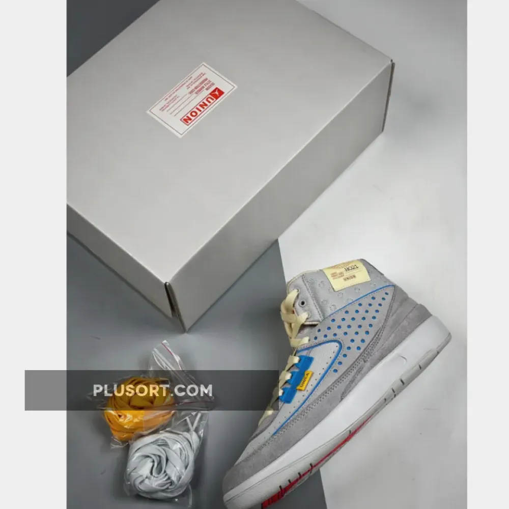 Union x Air Jordan 2 Grey Fog/Siren Red-Light Smoke Grey DN3802-001