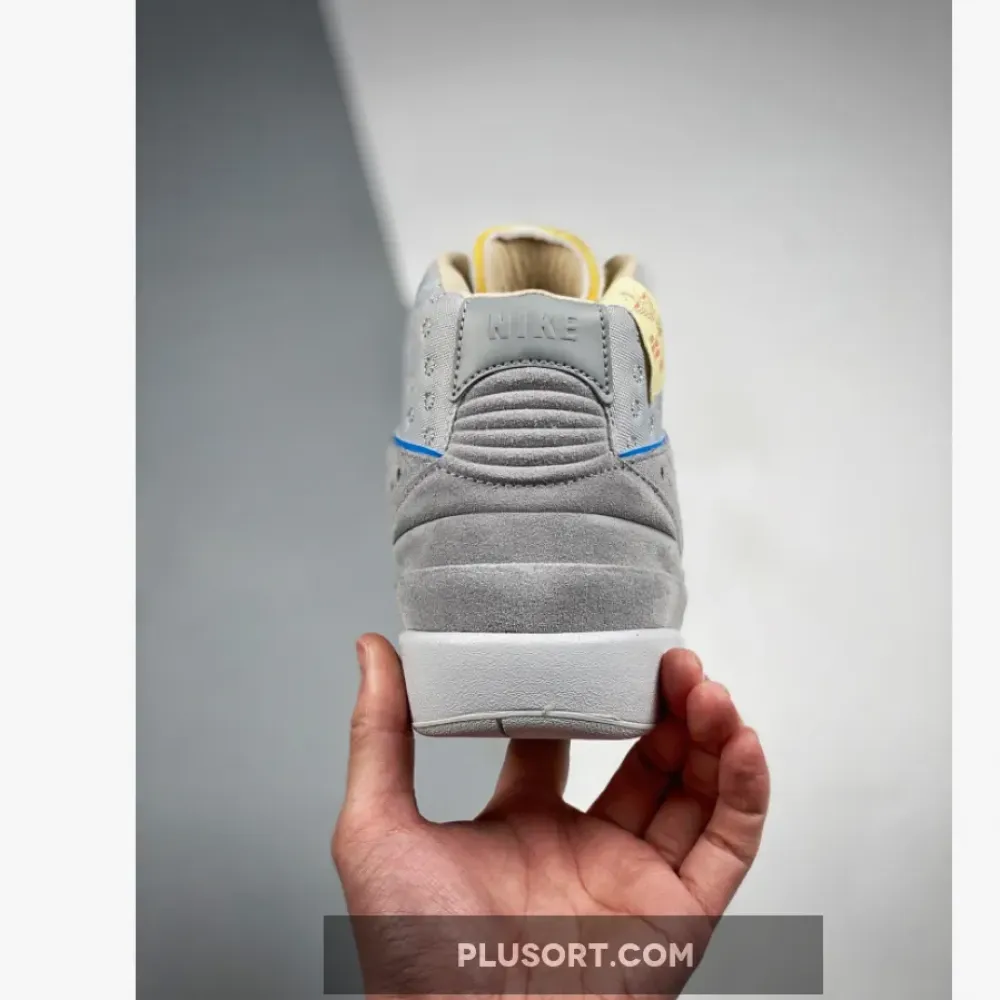 Union x Air Jordan 2 Grey Fog/Siren Red-Light Smoke Grey DN3802-001