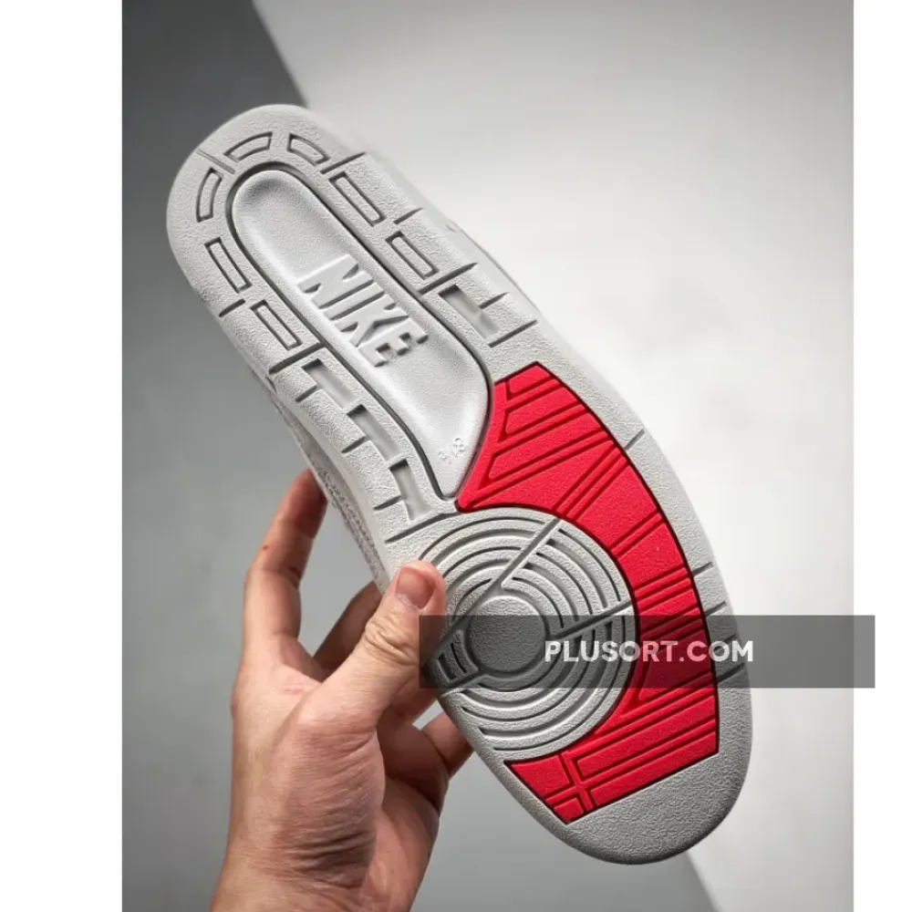 Union x Air Jordan 2 Grey Fog/Siren Red-Light Smoke Grey DN3802-001