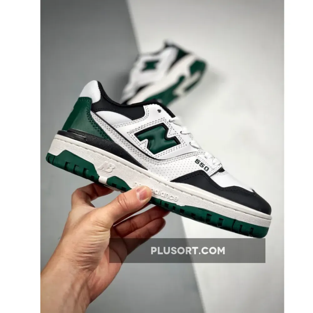 New Balance 550 White Green Black BB550LE1