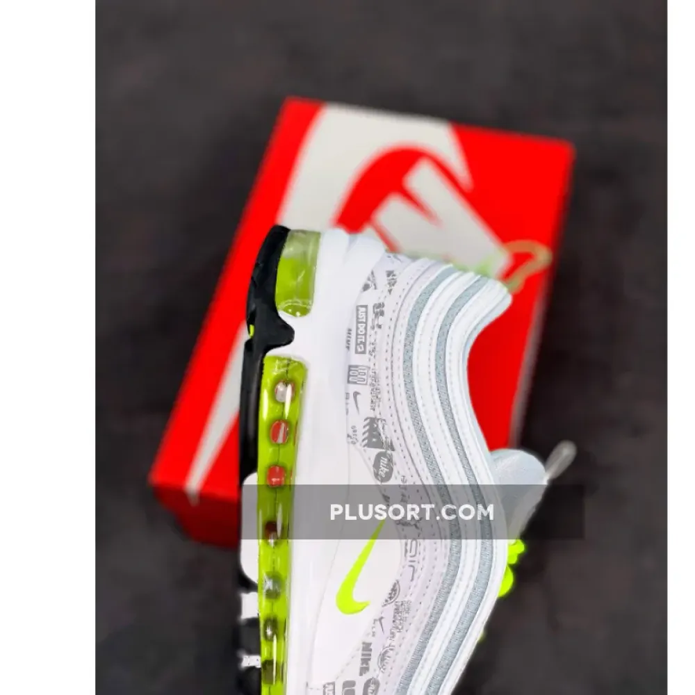 Nike Air Max 97 “Reflective Logo” White/Black-Pure Platinum-Volt DH0006-100