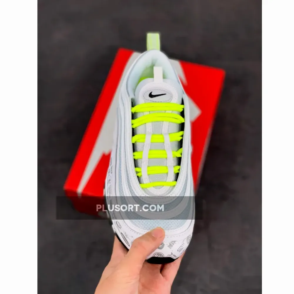 Nike Air Max 97 “Reflective Logo” White/Black-Pure Platinum-Volt DH0006-100