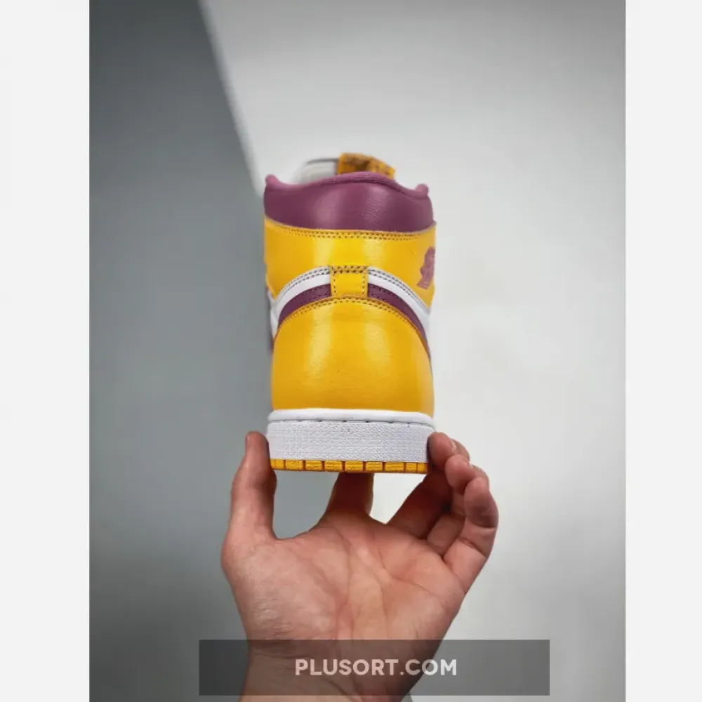 Air Jordan 1 High OG ‘Brotherhood’ University Gold/Light Bordeaux-White 555088-706