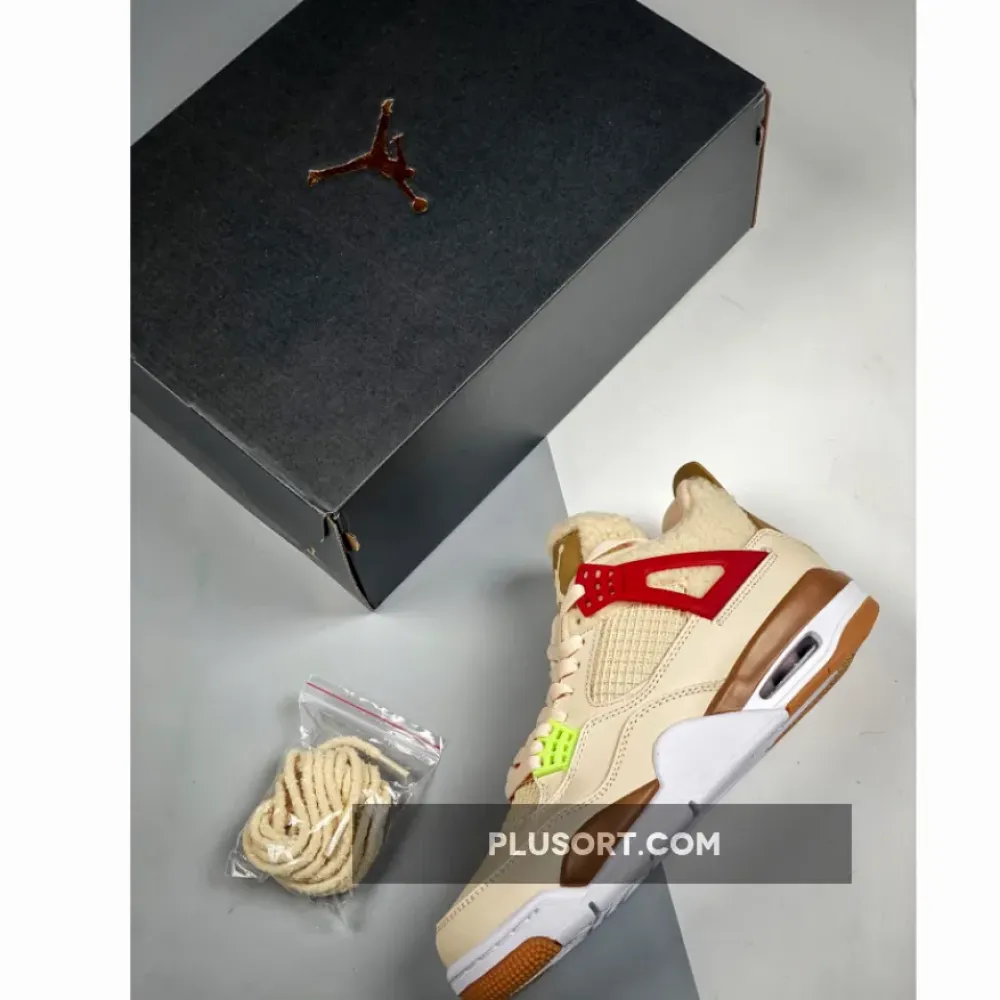 Air Jordan 4 “Where The Wild Things Are” Sail/University Red-Hemp-Barely Volt DH0572-264
