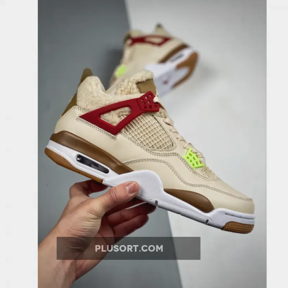 Air Jordan 4 “Where The Wild Things Are” Sail/University Red-Hemp-Barely Volt DH0572-264