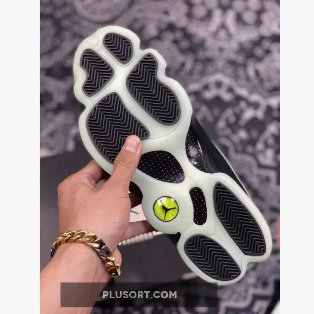 Air Jordan 13 Low ‘Singles Day’ Black/Barley Green  DM0803-300