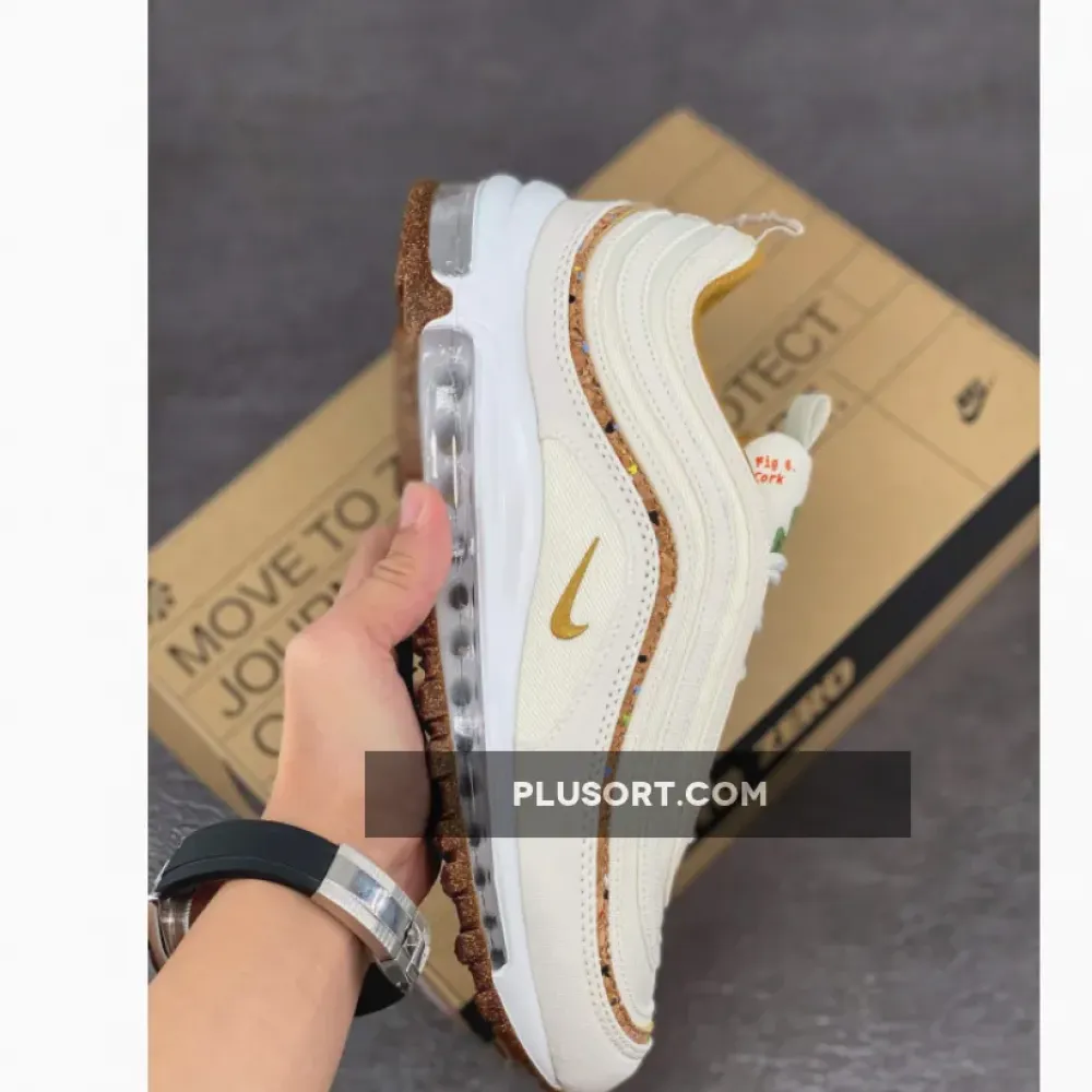 Nike Air Max 97 “Cork” Coconut Milk/Volt  DC4012-100