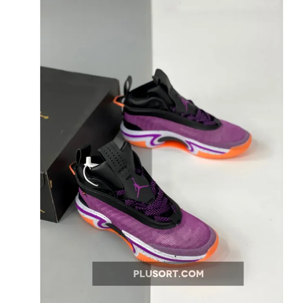 Air Jordan 36 “First Light” Black/White-Bright Mango-Hyper Violet CZ2650-004