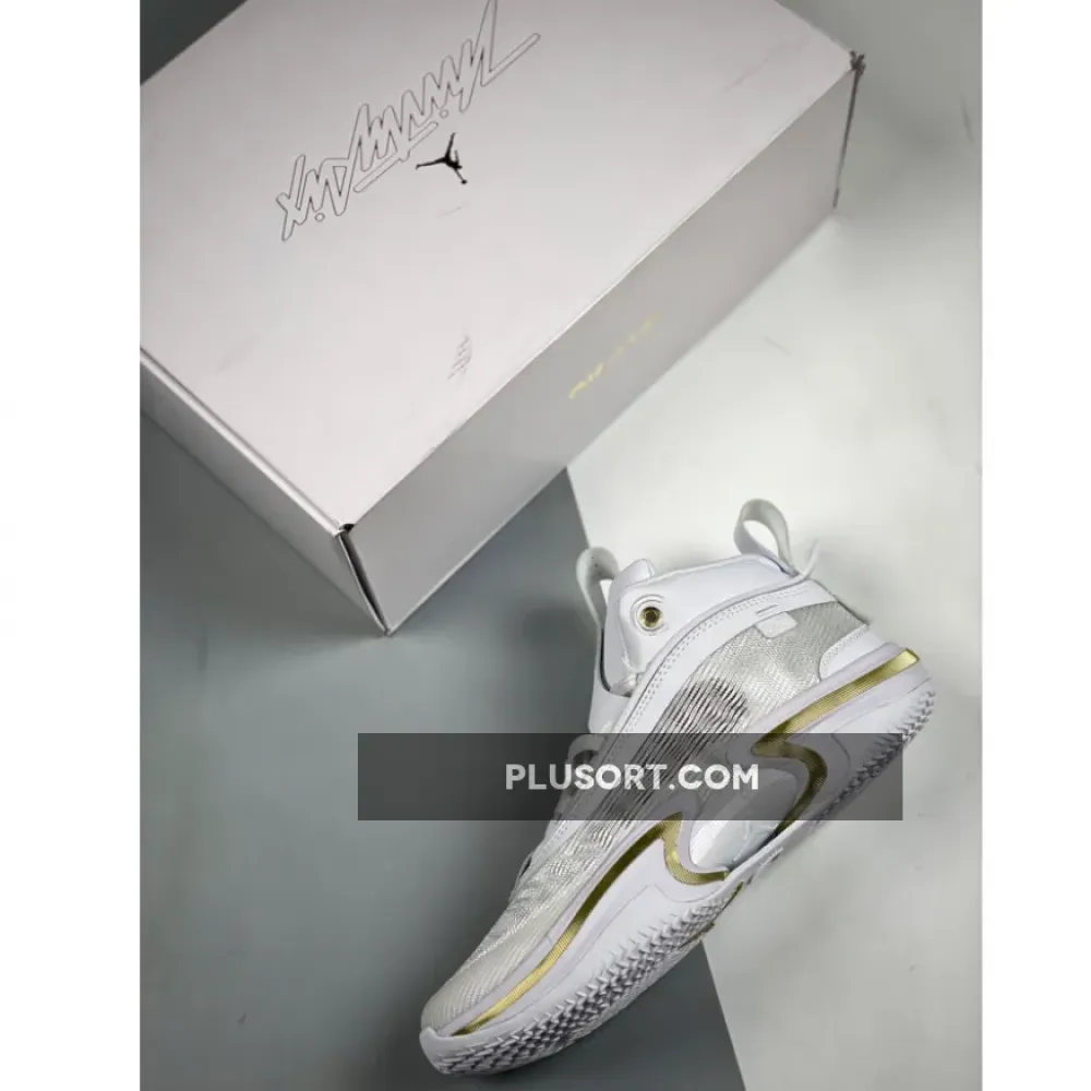 Air Jordan 36 “Glory” White/Black-Metallic Gold  DJ4482-100