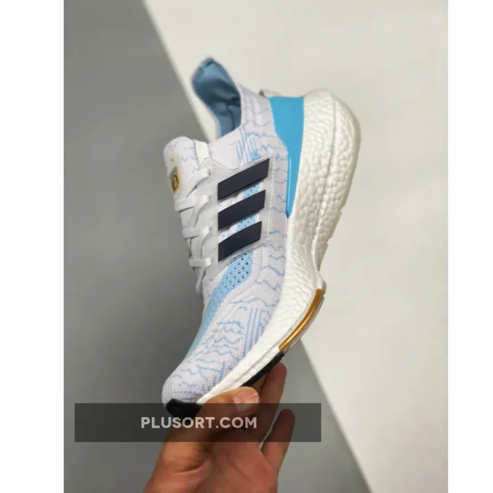 adidas Ultra Boost 2021 White/Night Indigo/Clear Blue GZ7120