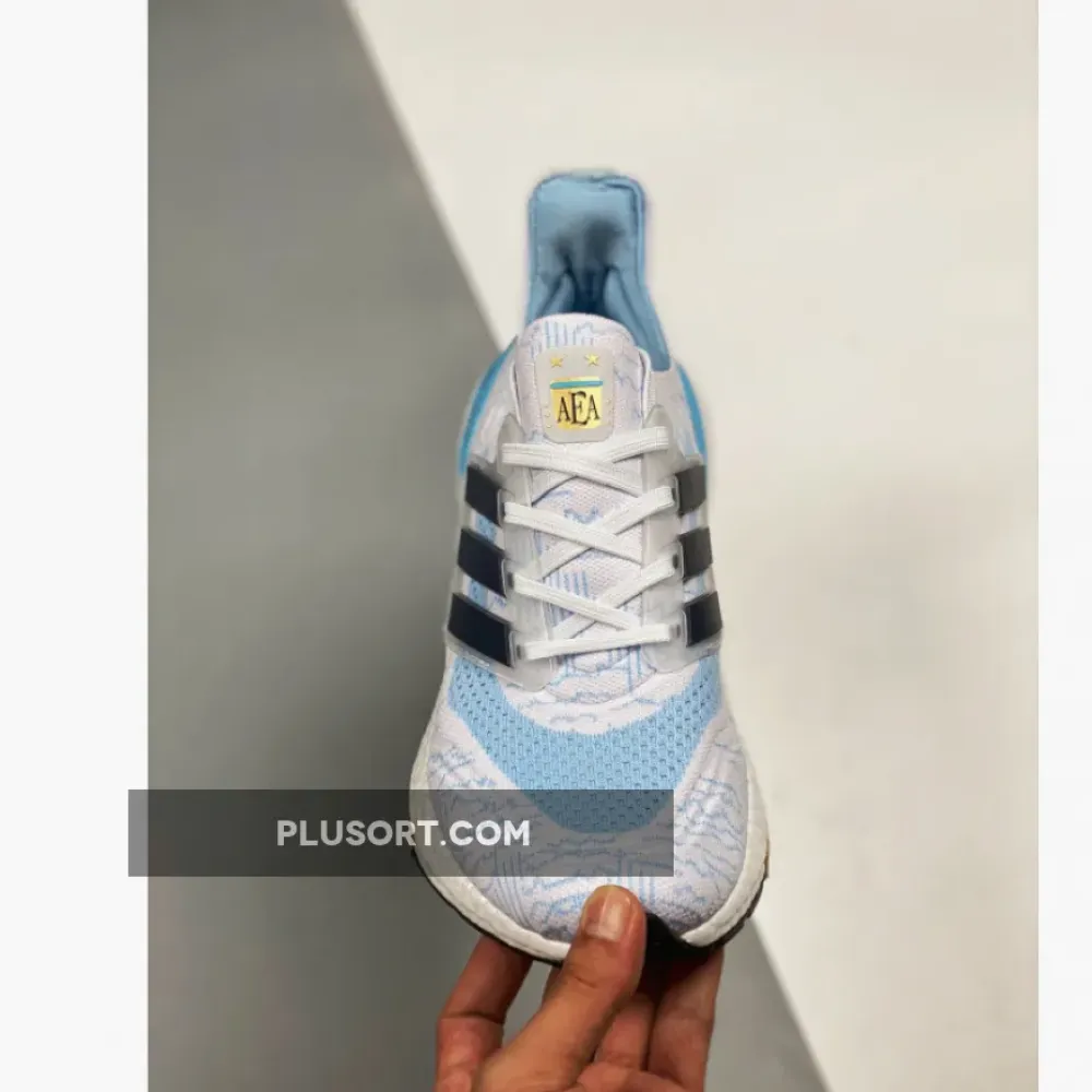 adidas Ultra Boost 2021 White/Night Indigo/Clear Blue GZ7120