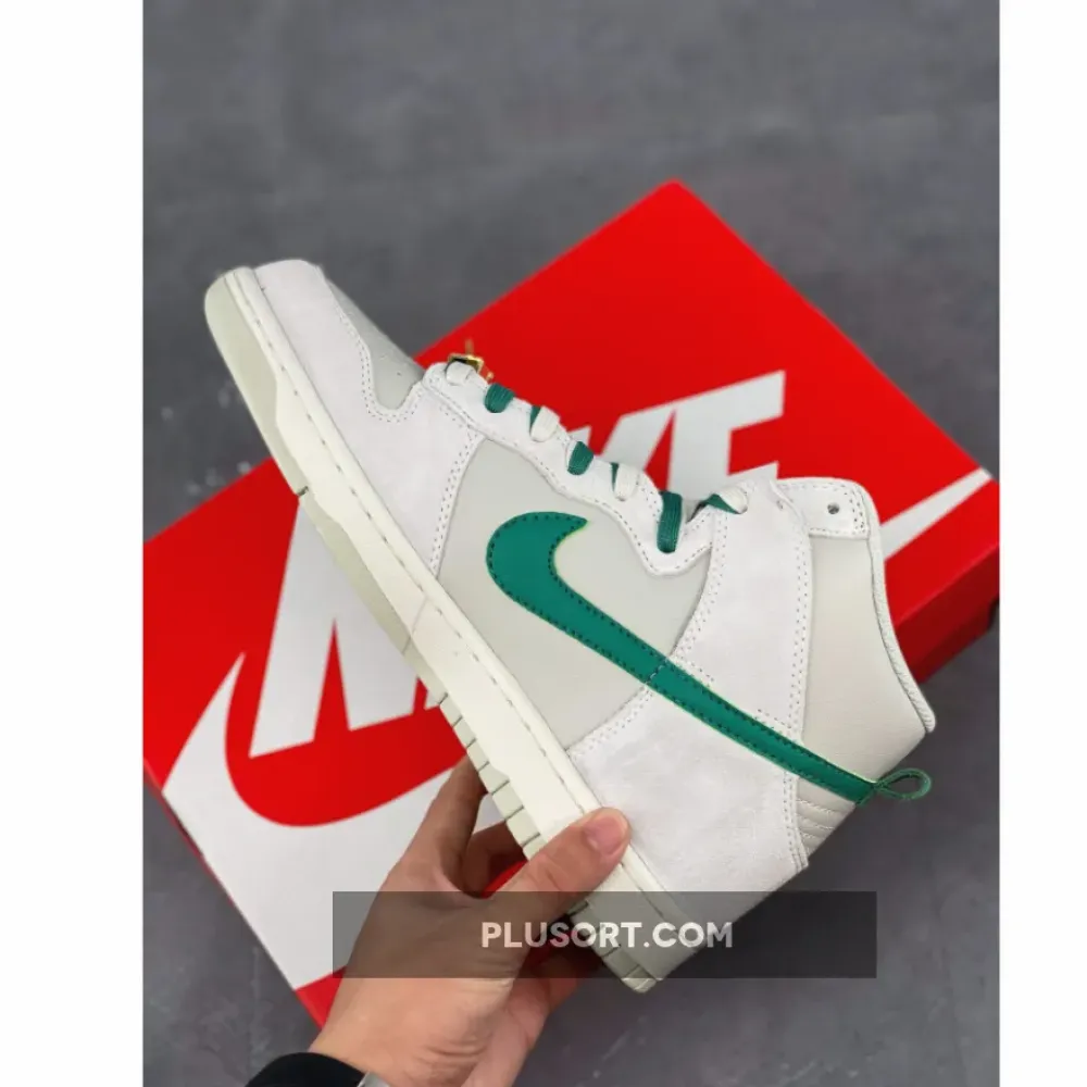 Nike Dunk High “First Use” Light Bone/Sail/Green Noise DH0960-001