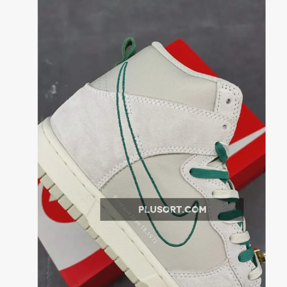 Nike Dunk High “First Use” Light Bone/Sail/Green Noise DH0960-001