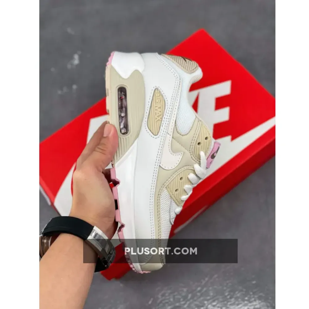 Nike Air Max 90 White/Metallic Red Bronze/Light Orewood Brown CT1873-100