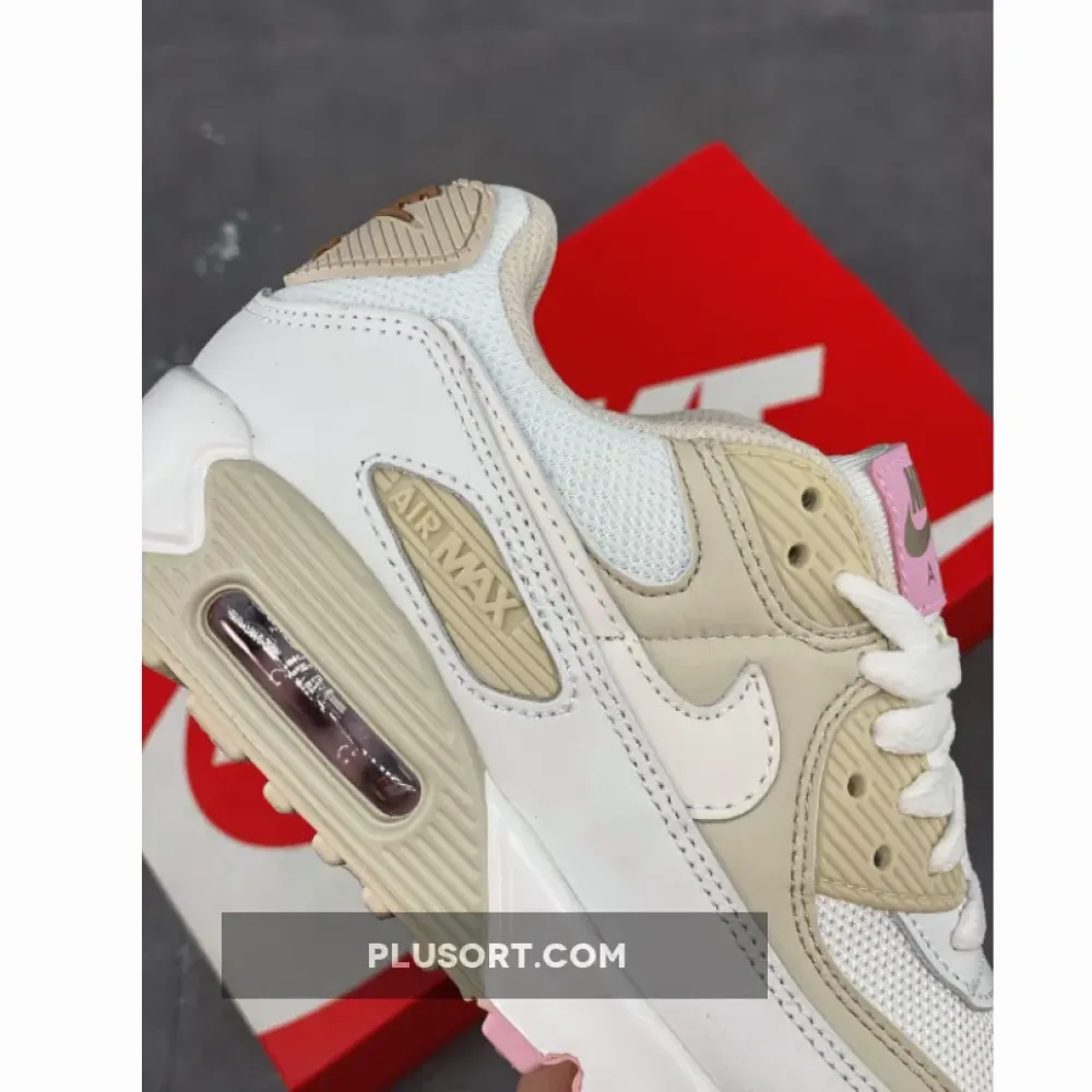 Nike Air Max 90 White/Metallic Red Bronze/Light Orewood Brown CT1873-100