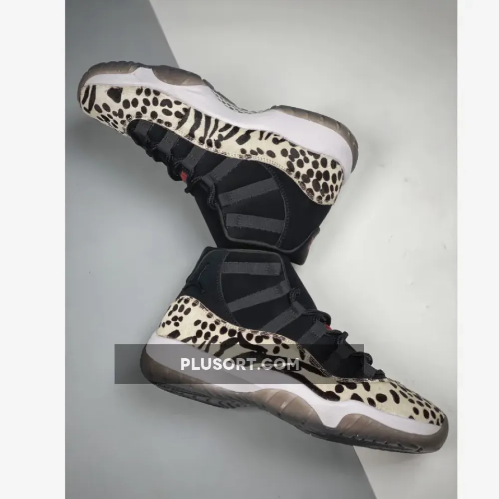 Air Jordan 11 “Animal Instinct” Black/Red-Sail-White AR0715-010