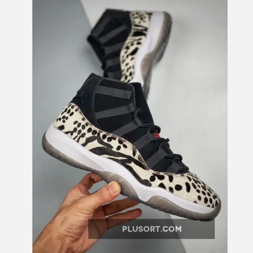Air Jordan 11 “Animal Instinct” Black/Red-Sail-White AR0715-010