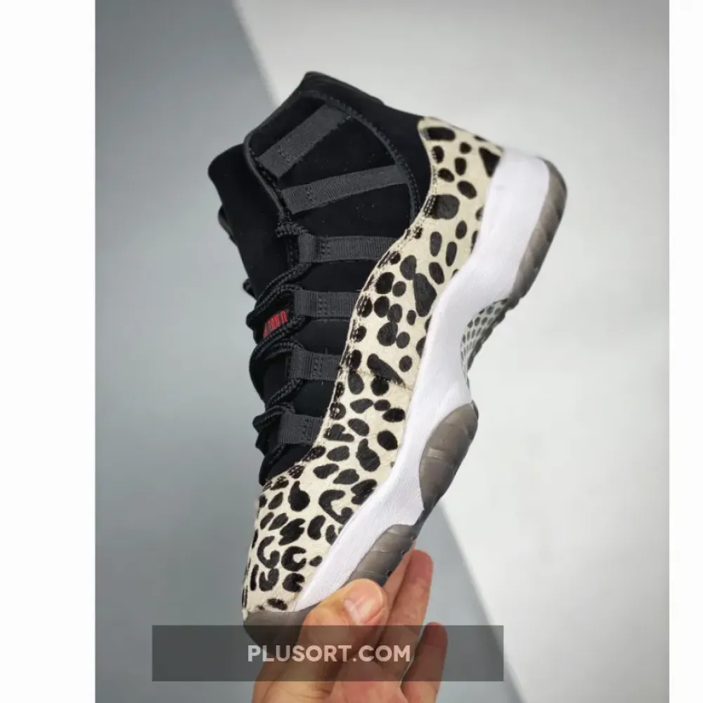 Air Jordan 11 “Animal Instinct” Black/Red-Sail-White AR0715-010