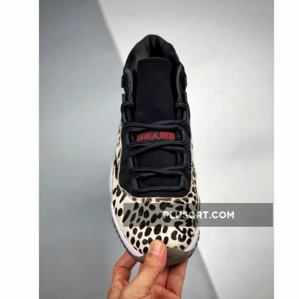 Air Jordan 11 “Animal Instinct” Black/Red-Sail-White AR0715-010