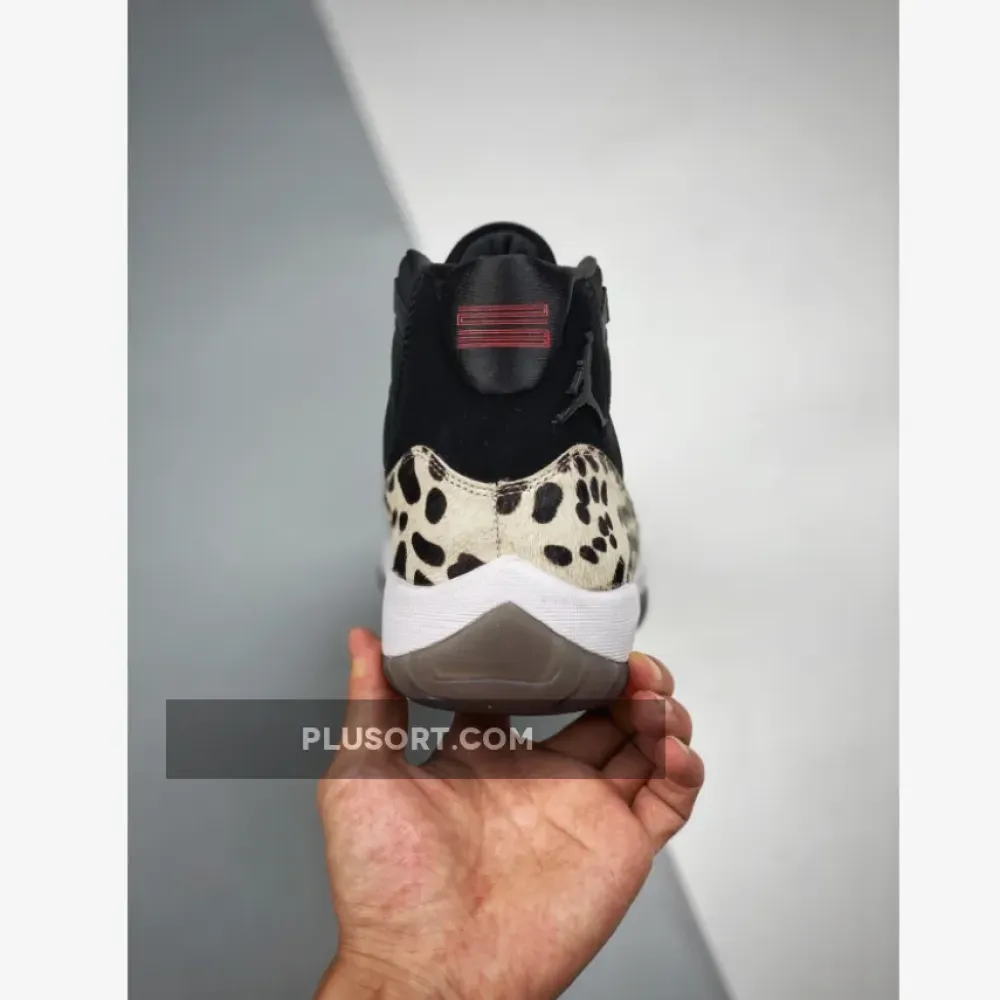 Air Jordan 11 “Animal Instinct” Black/Red-Sail-White AR0715-010