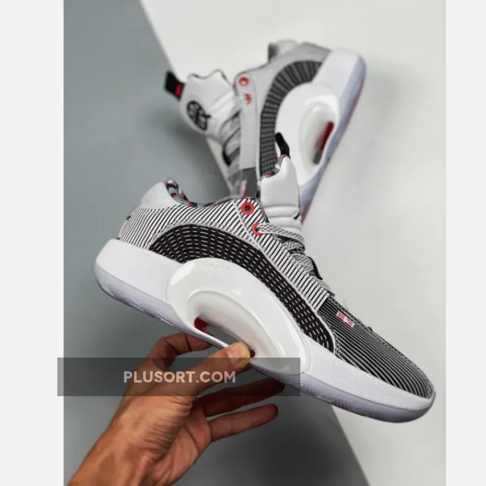 Air Jordan 35 Low “Quai 54” White/Black-University Red DJ2830-106