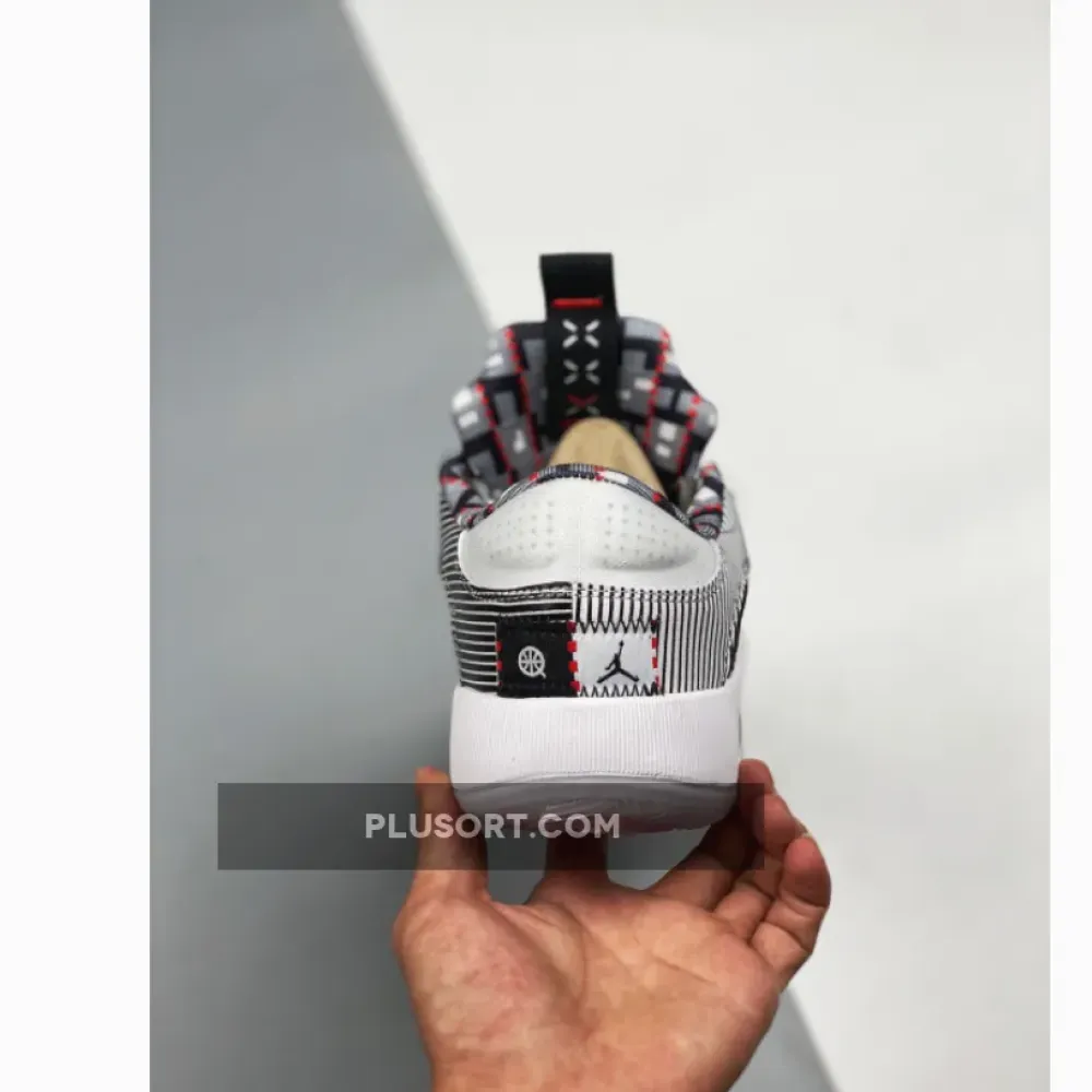 Air Jordan 35 Low “Quai 54” White/Black-University Red DJ2830-106