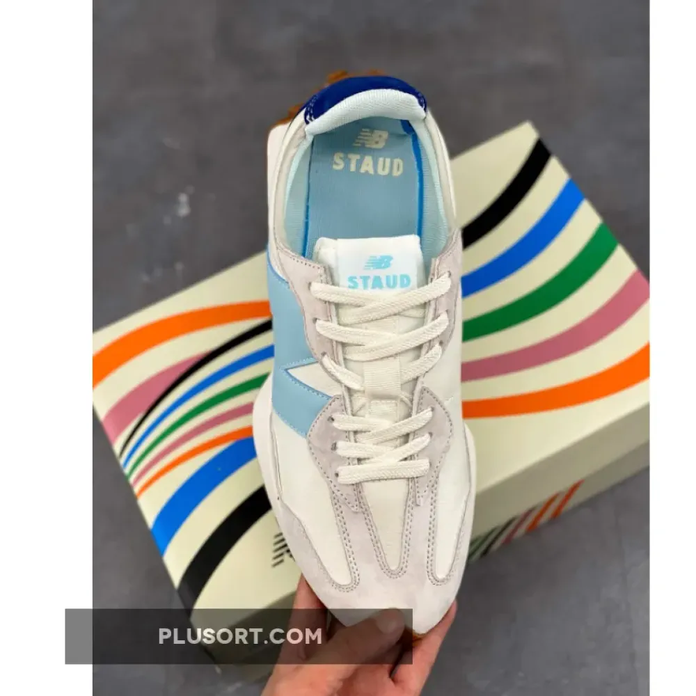 STAUD x New Balance 327 White Grey MS327SZ