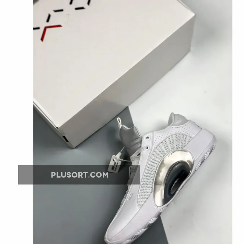 Air Jordan 35 Low White/White-Metallic Silver CW2459-100