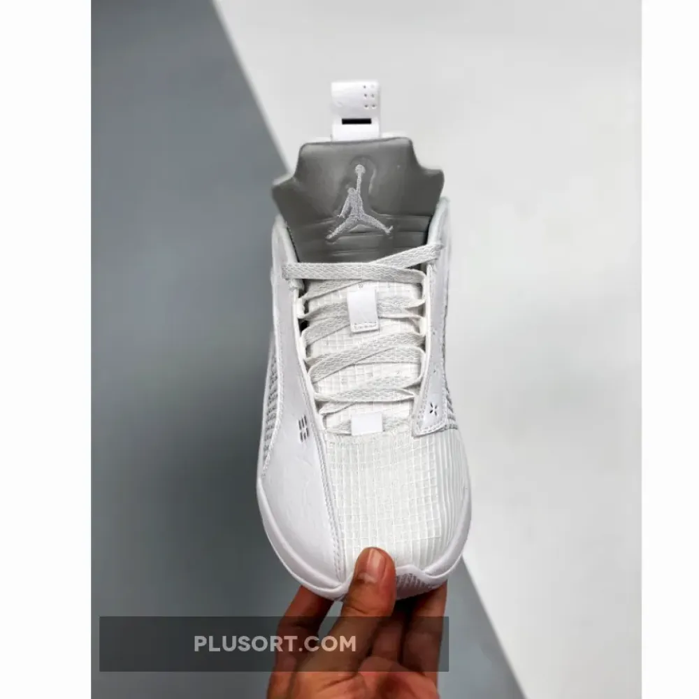 Air Jordan 35 Low White/White-Metallic Silver CW2459-100