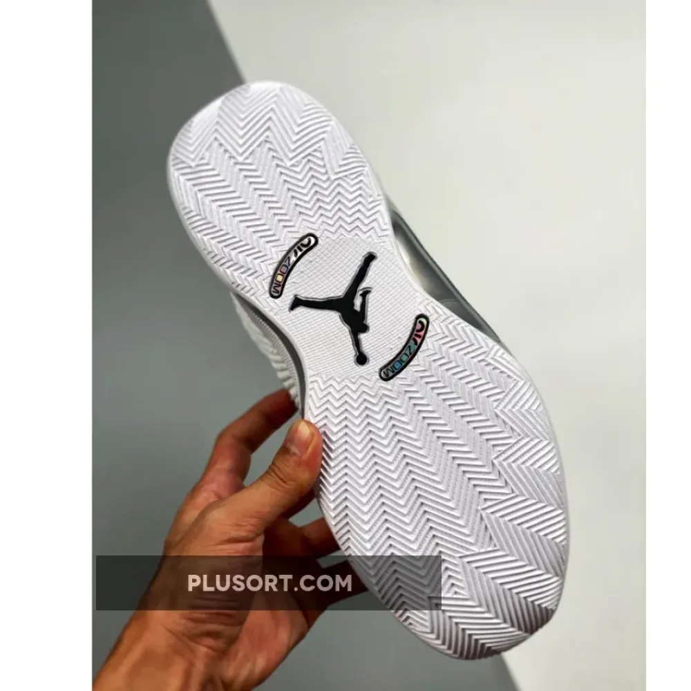 Air Jordan 35 Low White/White-Metallic Silver CW2459-100